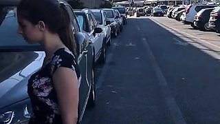 Peeing in a public car park