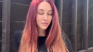 Italian Big Tits MILF Artemisia Love Long Hair Fetish Outdoor