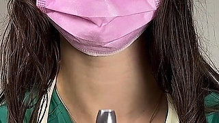 POV Professional Physical Exam in Green Scrubs