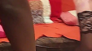 Masked BBC Prolapse Tease with Dripping Rosebud Slut