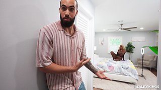 Horny black bimbo breathtaking adult clip