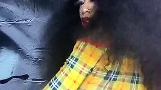 Black and round asses