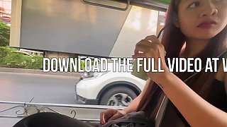 Cute Thai MILF picked up and fucked hard