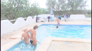 Hot MILFs in swimming pool