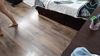 Sexy Wife Workout at Home Naked