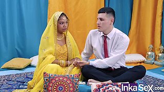 Sharon the Busty Indian Stepmom Fucks Stepdaughter's Boyfriend - Pussy Full of Milk