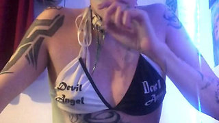 Coughing Fetish Cough Whilst Vaping Naked