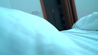 Oops. My Stepsister's Boyfriend Accidentally Cums Inside Me After We Fucked in a Shared Bed at Night in a Hotel