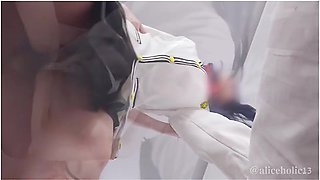 Aliceholic13gridman Rikka Cosplay School Uniform Multiple Orgasm & Creampie Sex