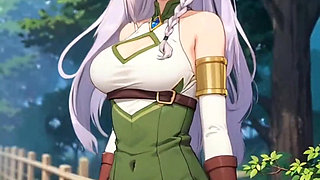 Anime girls dancing