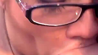 Vintage Thick PAWG Glasses Facial! Sky BBW