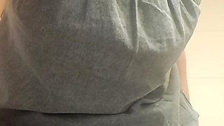 taking off her underwear to put her fingers in her wet vagina