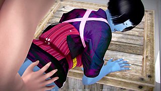 Hitting it with three hot babes at the sex resort