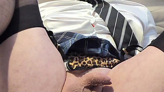 Sissygasm using my BBC dildo