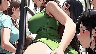 Big Titty Lesbian Hentai Milfs Drink Each Others Milky Tittys On The Bus In New Spicy Toons Hentai!