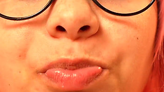 Your Stepmother Is Chewing Gum and Blowing Bubbles, Then She Smokes a Cigarette, Exhaling Smoke While She Chews, and Blows