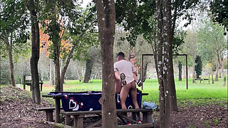 Stepmother Gets Caught Having Sex Outdoors