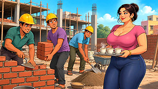 teen majdur ne milkar Meri chut aur gand Mari Three laborers together fucked my pussy and ass