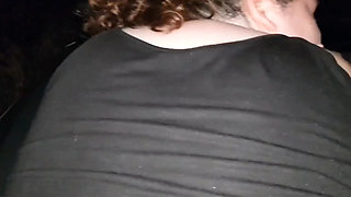 BBC Outdoor Anal Pounding Spanking My Booty with a Belt