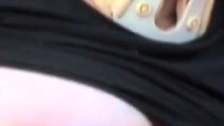 The old lady discovers a boy masturbating