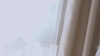 Blonde Step Mom and Step Daughter Kiss and Help Step Son Cum in Their One Bed Hotel Threesome