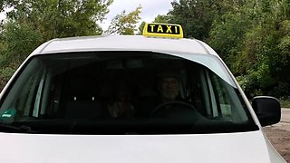 Blonde whore takes big cock in public and cumshot load