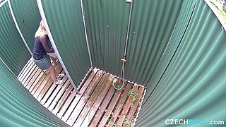 Czech Pool 41 Mature Neighbour’s Steamy Shower Show