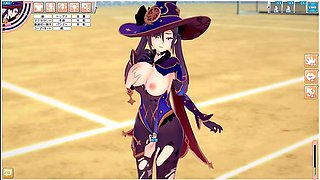 Erotic encounter with a spellbinding anime enchantress