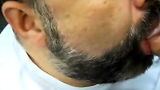 Mature Gay Bear Gives Blowjob