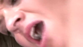 Busty Brunette in Black Boots Takes a Big Black Cock