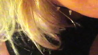 Blonde Orgasming with His Cock in Her Mouth