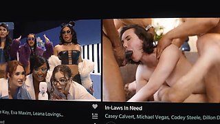 DEVILS FILM - Wild Threesome With Perfect Wife Abby Rose And Her Inked Friend With A Strap-On: Porn