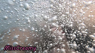 Public Pool Stepsister Dick Flash Risky Handjob Crowd Watching Cumshot 4K