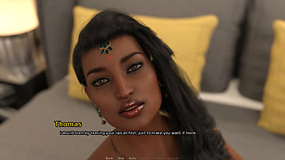Grandma's House - Gameplay - Roleplay - Saree - Desi MILF Doctor Masturbated by Patient and Sucking Cock