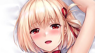 Hentai redhead gives blowjob and having sex