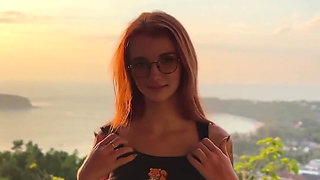 A Beautiful Sunset, a Beautiful Me - a Recipe for Perfect Sex in Nature!