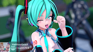 mmd r18 Hatsune Miku want to fuck blowjob big tits