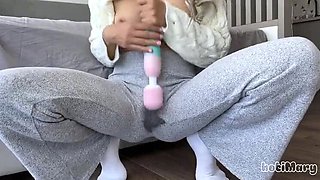 Hot Amateur Mary Squirting Orgasm in Tight Leggings - Extreme Solo Masturbation Compilation