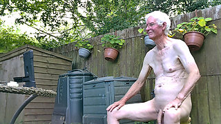 Live Outdoor Strip,dildo and Sounding Show with Cum