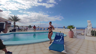 Backstage Lady Lyne in Tenerife at the Pool