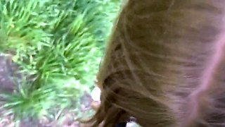 18yo Cutie Gives a Blowjob and Swallows on the River Bank