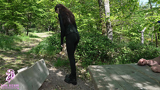 Forest Punishment - Boots Licking, Ballbusting & Xxl Strapon
