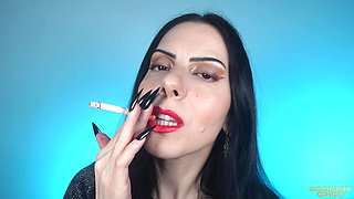Watch Me Smoking and Worship My Face 6 - Ugly but Hot Lipstick