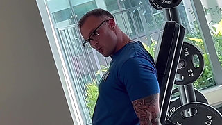 Fit Lesbians Fuck with Gym Cuck Creeper