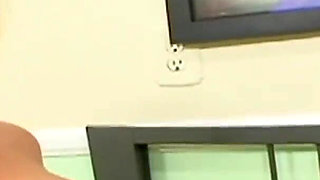 Two cute lesbian teen chicks pleasuring each other with sex toys