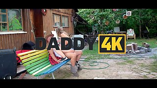 Vip4k. sneaky daddy fucked a female right in his vegetable garden