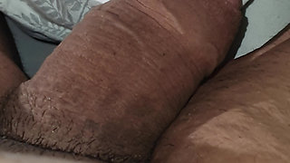 Step mom saw step son big dick in erection and handjob his cock