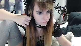 Tranny amateur solo big tits masturbates in high def