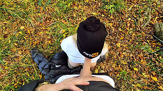 Risky Blowjob for Stranger Then Fucked Hard in the Woods - Outdoor Sex - Litclit69