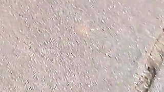 Hot Fudge Tasty Feet Left Foot Wrapped at the Bus Stop